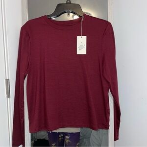 NWT Burgundy Long Sleeve Shirt